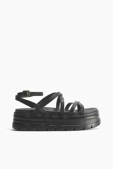 Массивные босоножки на платформе H&M, черный