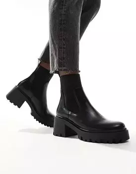 Массивные ботинки челси Rowan черного цвета ASOS DESIGN