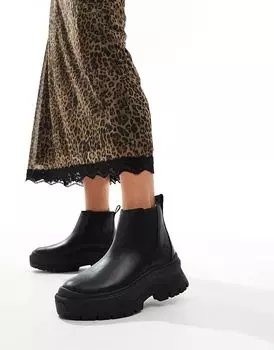 Массивные ботинки челси Roxie Lane из черной кожи Timberland
