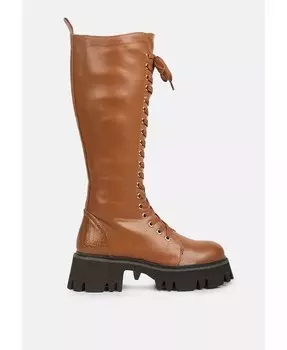 массивные ботинки на шнуровке Mad Mood London Rag, бежевый