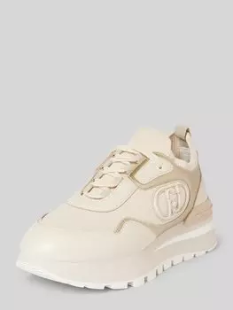 Массивные кеды с аппликацией логотипа, модель «AMAZING 35» Liu Jo, кремовый