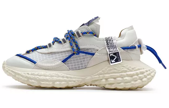 Массивные кеды унисекс с низким верхом белого цвета Keddo