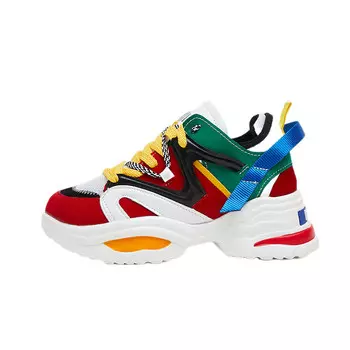 Массивные кеды унисекс с низким верхом белого цвета Play Cobbler, мультиколор