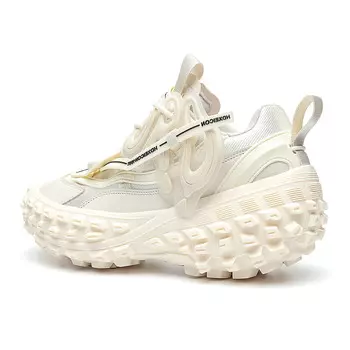 Массивные кеды унисекс с низким верхом белого цвета Ord, цвет Kirin rice