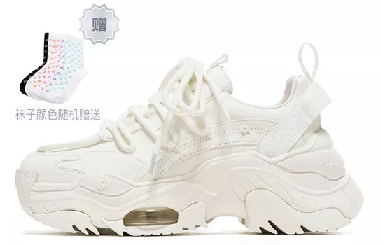 Массивные кеды унисекс с низким верхом белого цвета Vittorio Ventura