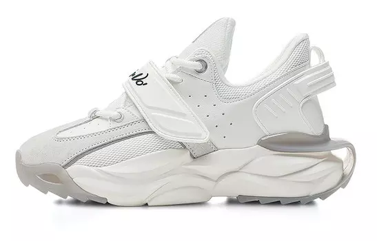 Массивные кеды унисекс с низким верхом белого цвета Rifugio Vo'