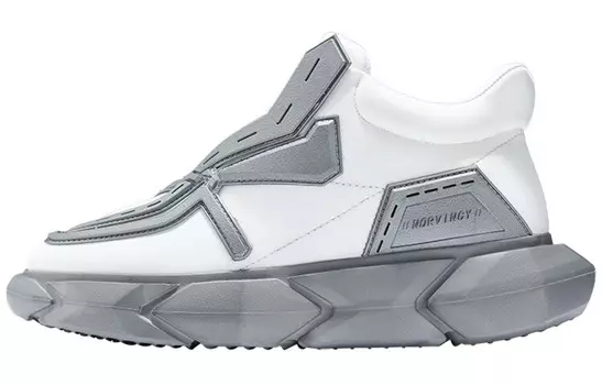 Массивные кеды унисекс с низким верхом, белый, серый Norvincy