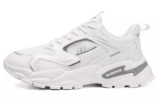 Массивные кеды унисекс с низким верхом, белый, серый, серебряный Warrior