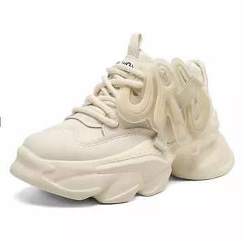 Массивные кеды унисекс с низким верхом бежевого цвета Ord