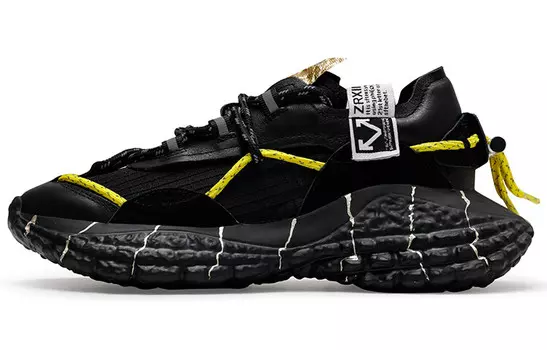 Массивные кеды унисекс с низким верхом черного цвета Keddo