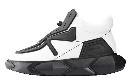 Массивные кеды унисекс с низким верхом черного/белого цвета Norvincy