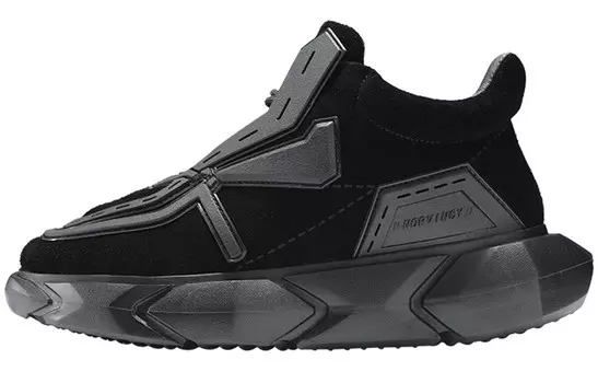 Массивные кеды унисекс с низким верхом черного цвета Norvincy