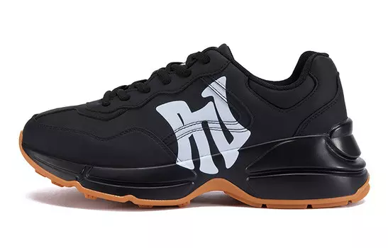 Массивные кеды унисекс с низким верхом черного/белого цвета Pnj