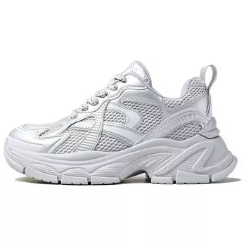 Массивные кеды унисекс с низким верхом, серебряный Reviver Lab, серебряный