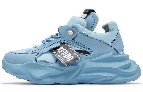 Массивные кеды унисекс с низким верхом синего цвета Keddo