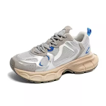 Массивные кеды унисекс с высоким верхом синего цвета Kesiyuan, серый/синий