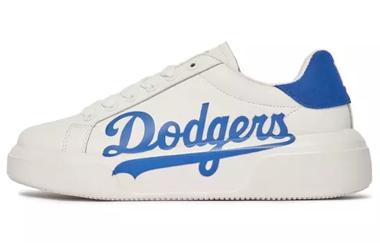 Массивные классические кроссовки для скейтбординга унисекс с низким верхом белого/синего цвета Mlb