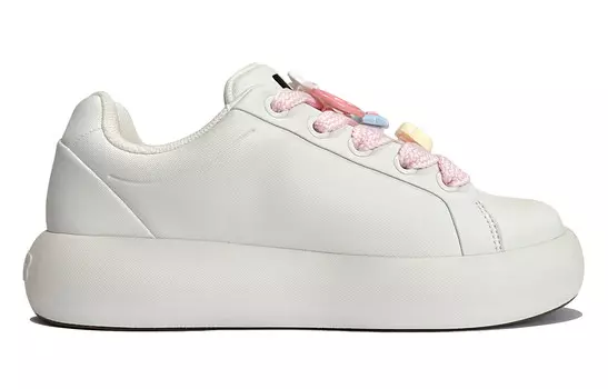 Массивные классические кроссовки унисекс с низким верхом розового/белого цвета Mlb, розовый/белый