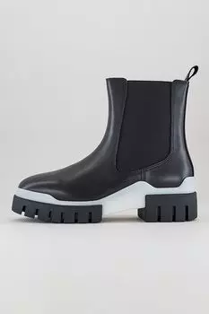 Массивные кожаные ботинки челси Calvin Klein Jeans, черный