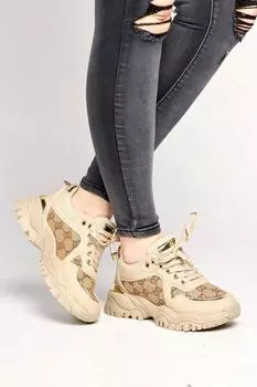 Массивные кроссовки Elle Chunky Sole Logo Trainers Miss Diva, обнаженная