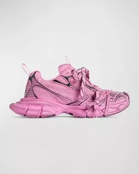 Массивные кроссовки из холщовой ткани 3XL Balenciaga, цвет 5000 Pink