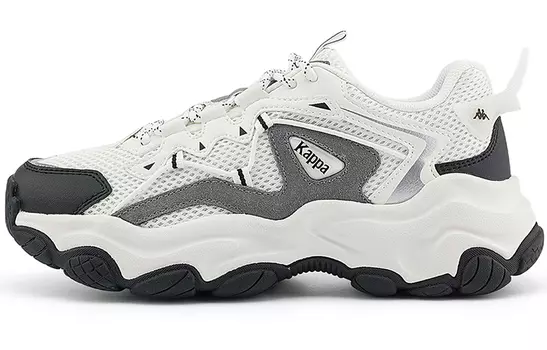 Массивные кроссовки Kappa унисекс, White/Black/Gray - 012A