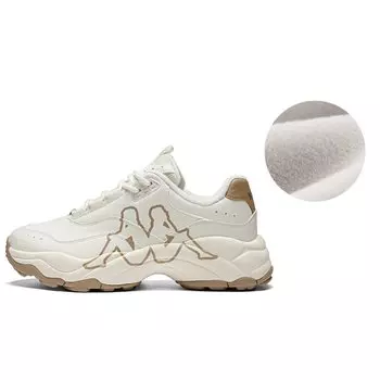 Массивные кроссовки Kappa унисекс, Winter White/Brown