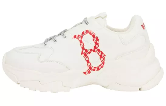 Кроссовки MLB Big Ball Chunky Chunky Sneakers Unisex Low-Top White Red