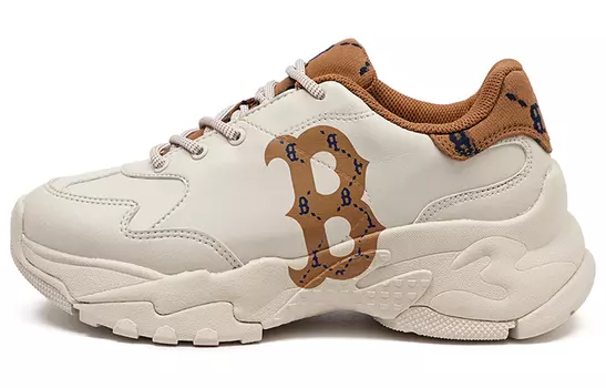 Массивные кроссовки MLB унисекс, кремового цвета