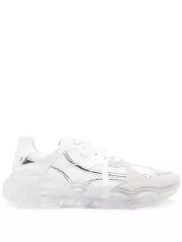 Массивные кроссовки на шнуровке Moschino, белый