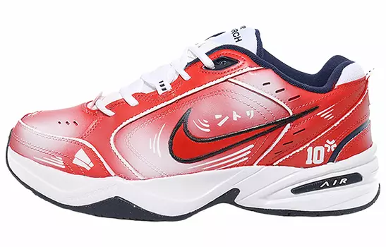 Кастомизированные кроссовки Nike Air Monarch 4 Unisex, красный