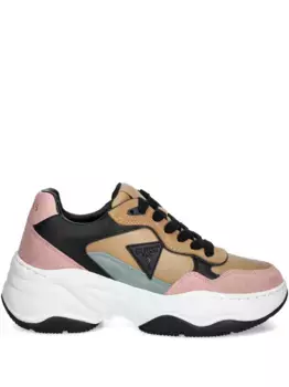 Массивные кроссовки со вставками GUESS USA, коричневый