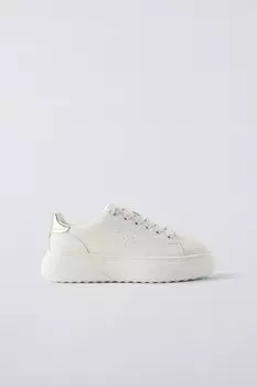 Массивные кроссовки ZARA, белый