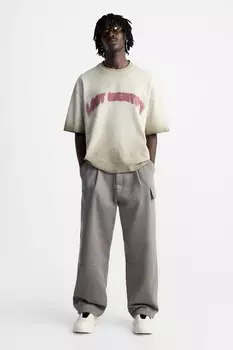 Массивные кроссовки ZARA, цвет bone white