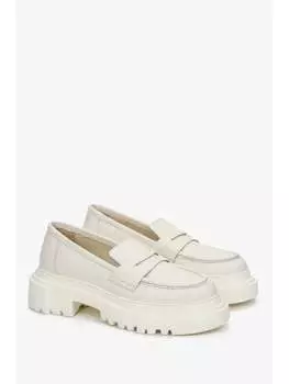 Массивные лоферы Estro, белый