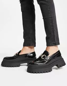 Массивные лоферы с трензелем ASOS DESIGN, черный