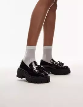 Массивные мокасины Cameron от Topshop черного цвета