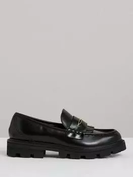Массивные мокасины из кожи лианны Reiss, черный