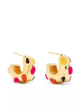 Массивные серьги-клипсы с камнями Missoma, золотой