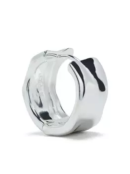 Массивные серьги-кольца DOWER AND HALL, серебряный