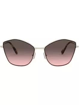 Массивные солнцезащитные очки с эффектом градиента Miu Miu Eyewear, золотистый