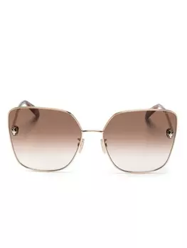 Массивные солнцезащитные очки Serpenti Bvlgari, золотистый