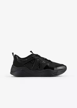 Массивные спортивные кроссовки Armani Exchange, черный