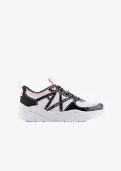 Массивные спортивные кроссовки Armani Exchange, черный/белый