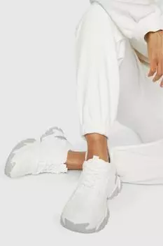 Массивные спортивные кроссовки boohoo, белый