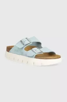 Массивные замшевые тапочки Arizona Birkenstock, синий