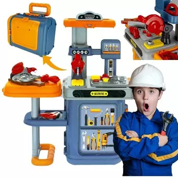 Мастер-класс с инструментами 3-в-1 в чемодане на колесиках 3+ MEGA CREATIVE