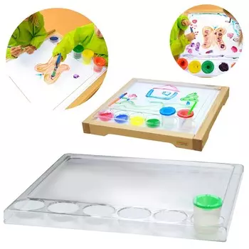 Masterkidz Квадратный поднос для рисования Монтессори Inna marka