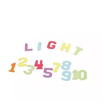 Мастеркидз, Прозрачные цифры и буквы, 38 шт. Masterkidz