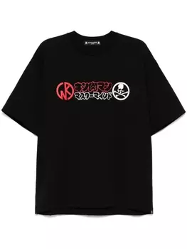 Mastermind Japan футболка Buffalo Man из коллаборации с Kinniku, черный